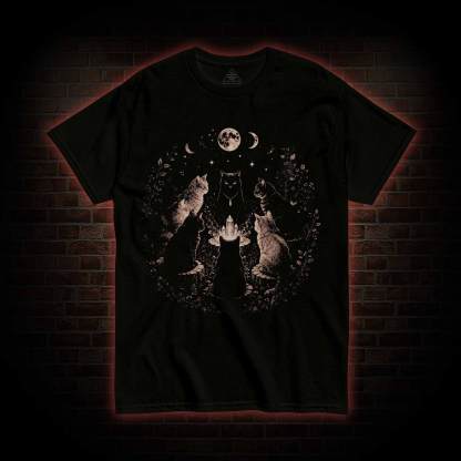 Cat Coven Meeting T-shirt