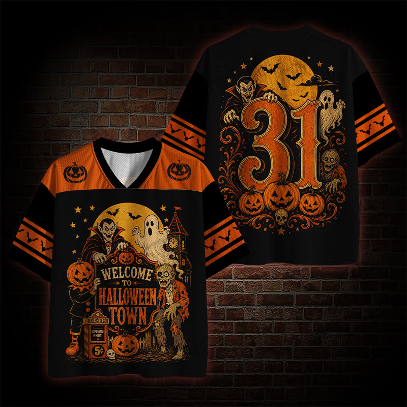 Welcome to Halloween Town Mesh Jersey