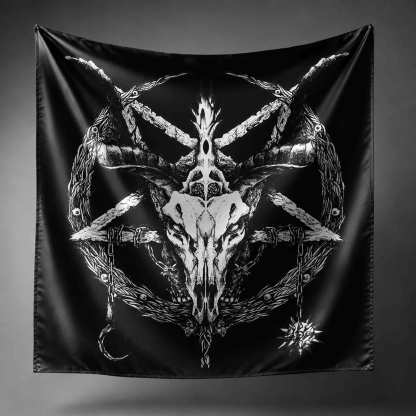 Baphomet Occult Square Scarf