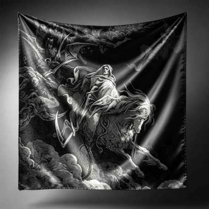 Death on the Pale Horse Square Scarf