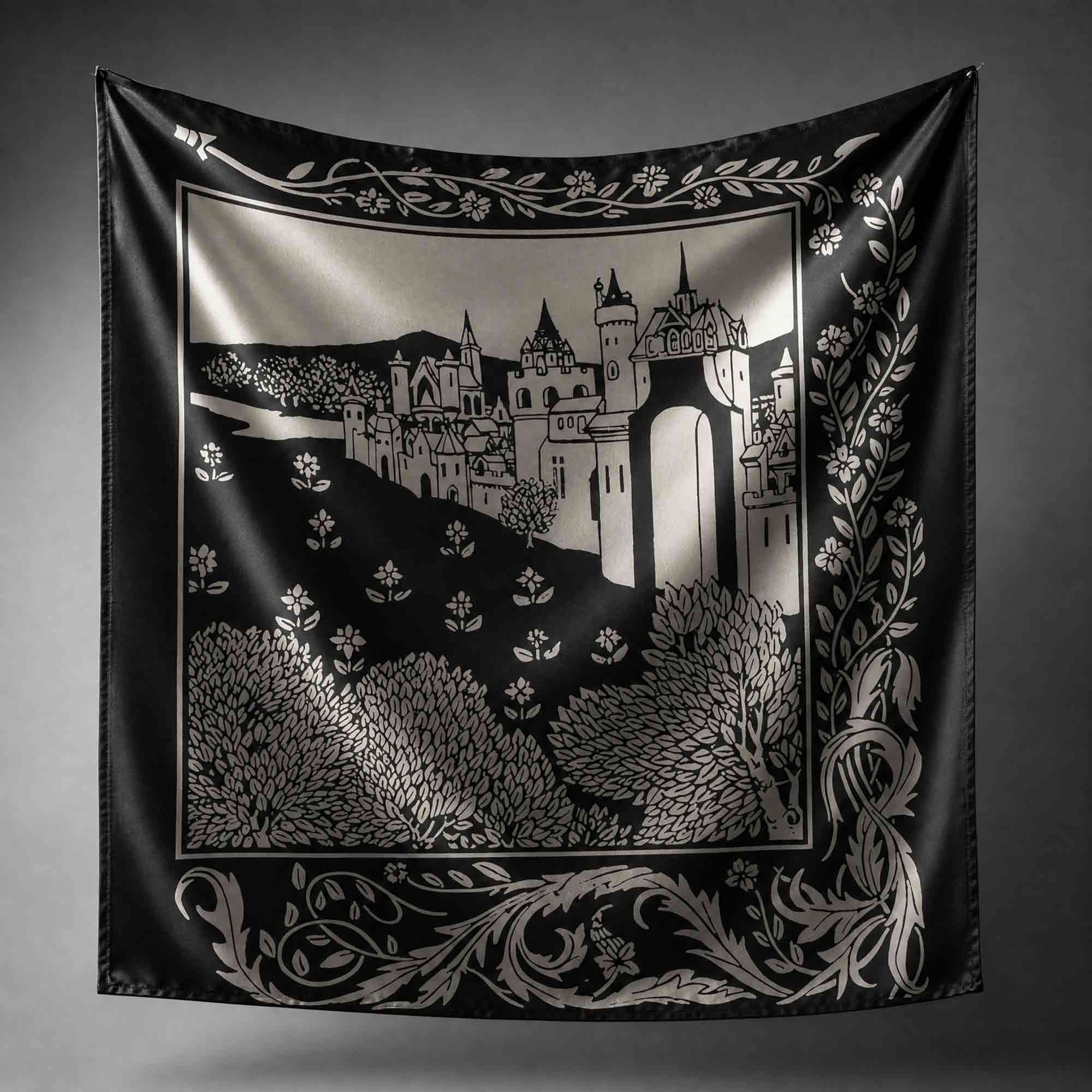 Medieval Castle Square Scarf