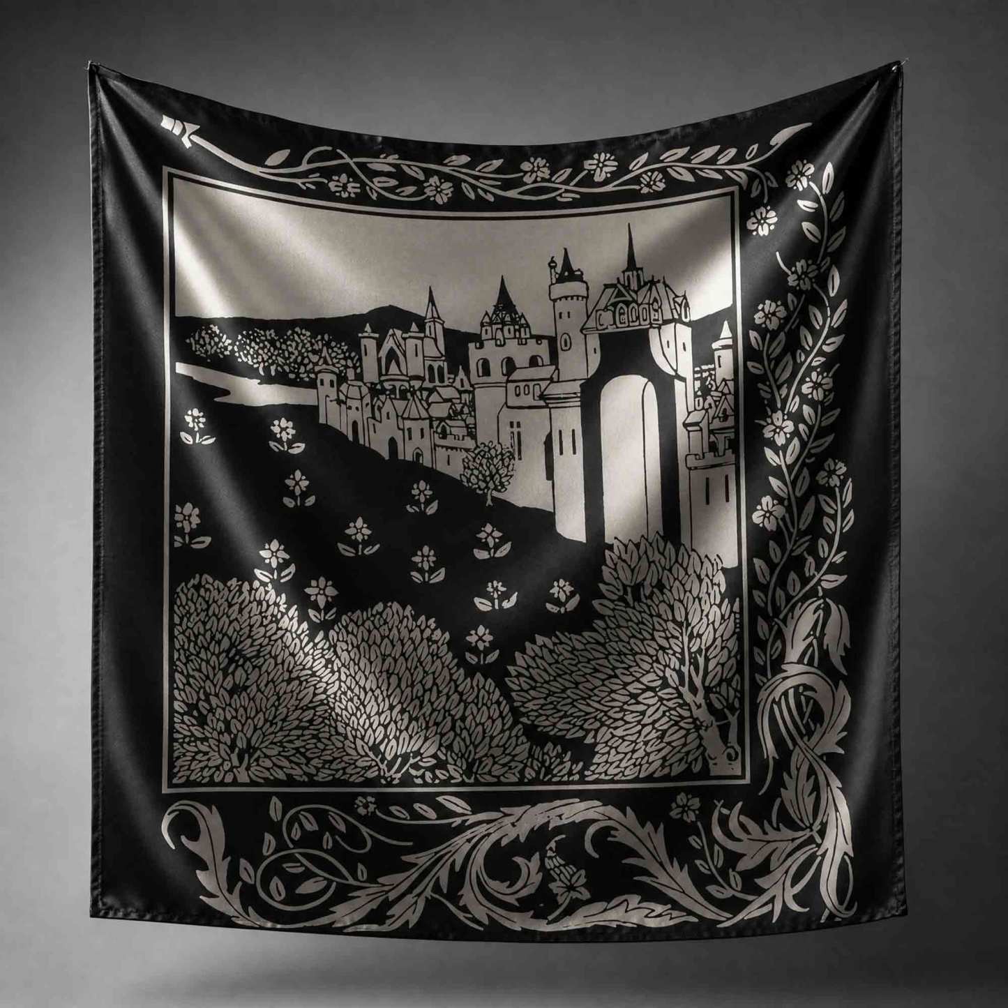 Medieval Castle Square Scarf