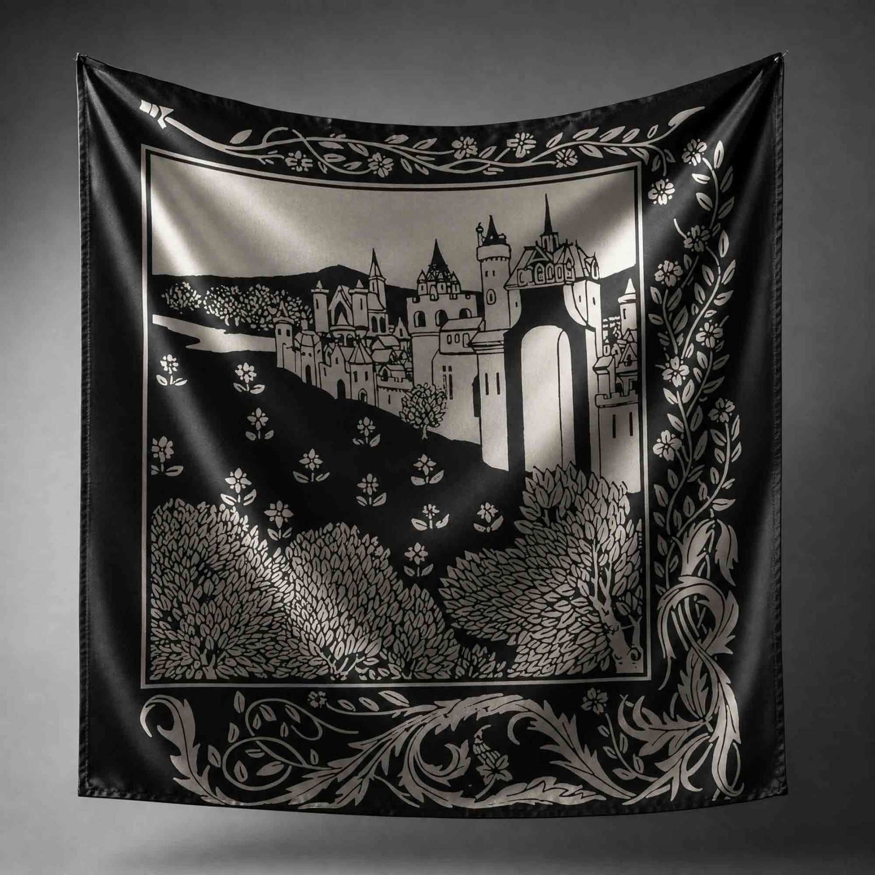 Medieval Castle Square Scarf