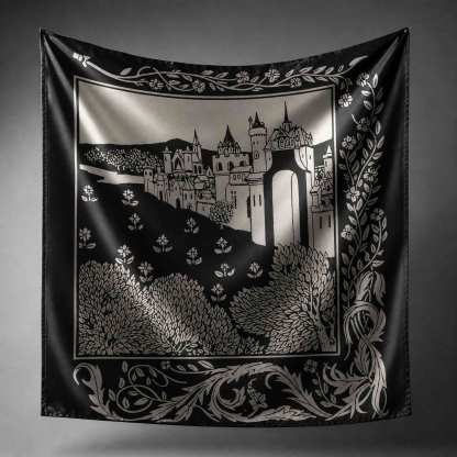 Medieval Castle Square Scarf