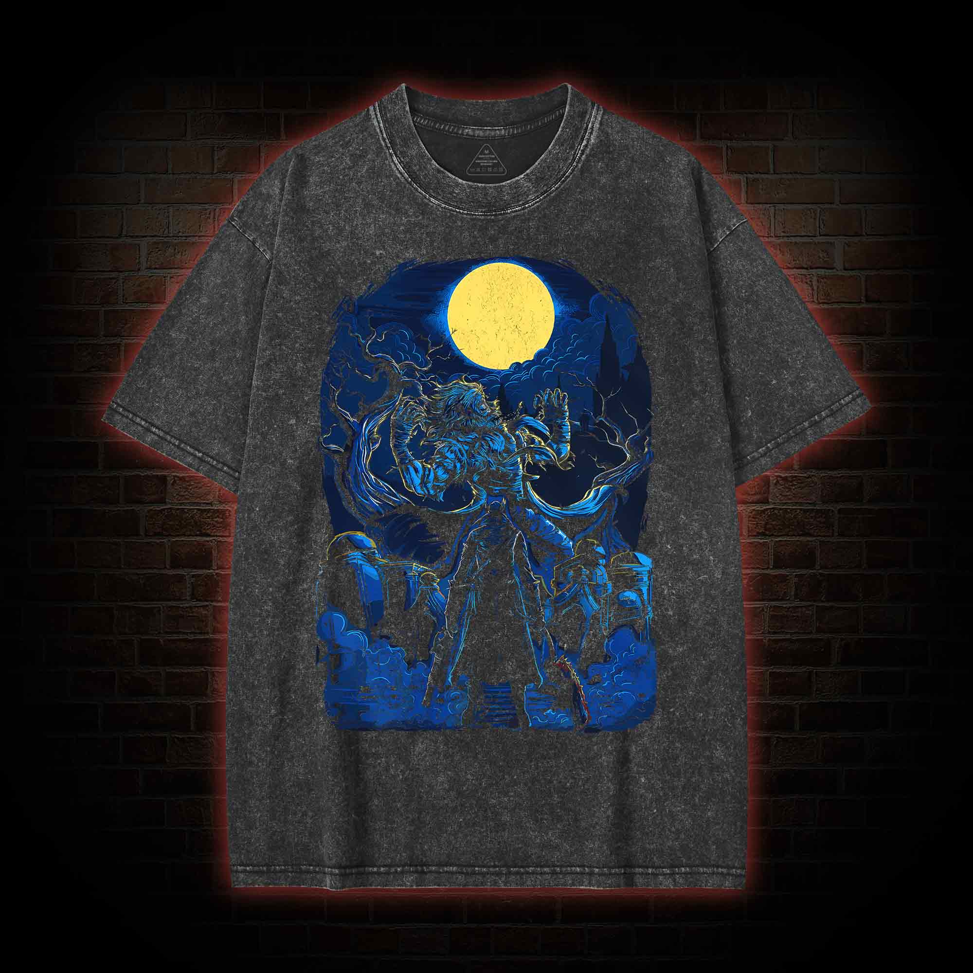 Father Beast Transformation Washed T-shirt