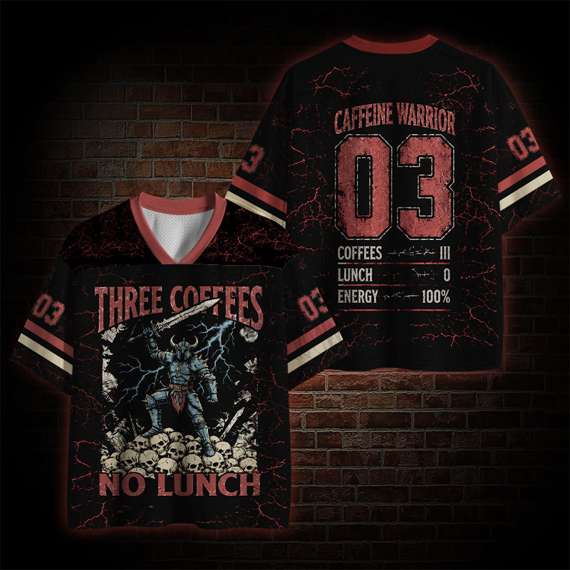Three Coffee No Lunch Mesh Jersey