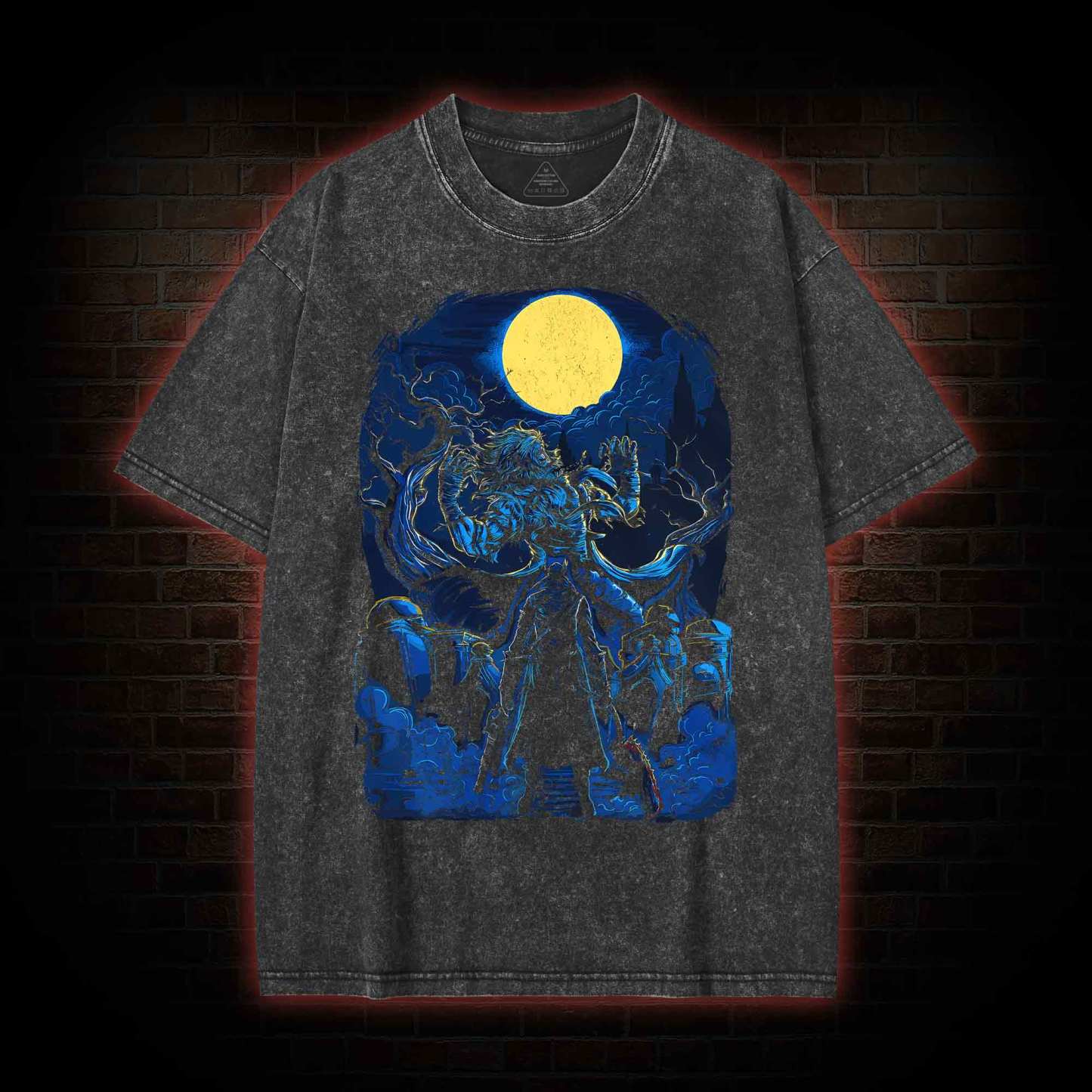 Father Beast Transformation Washed T-shirt