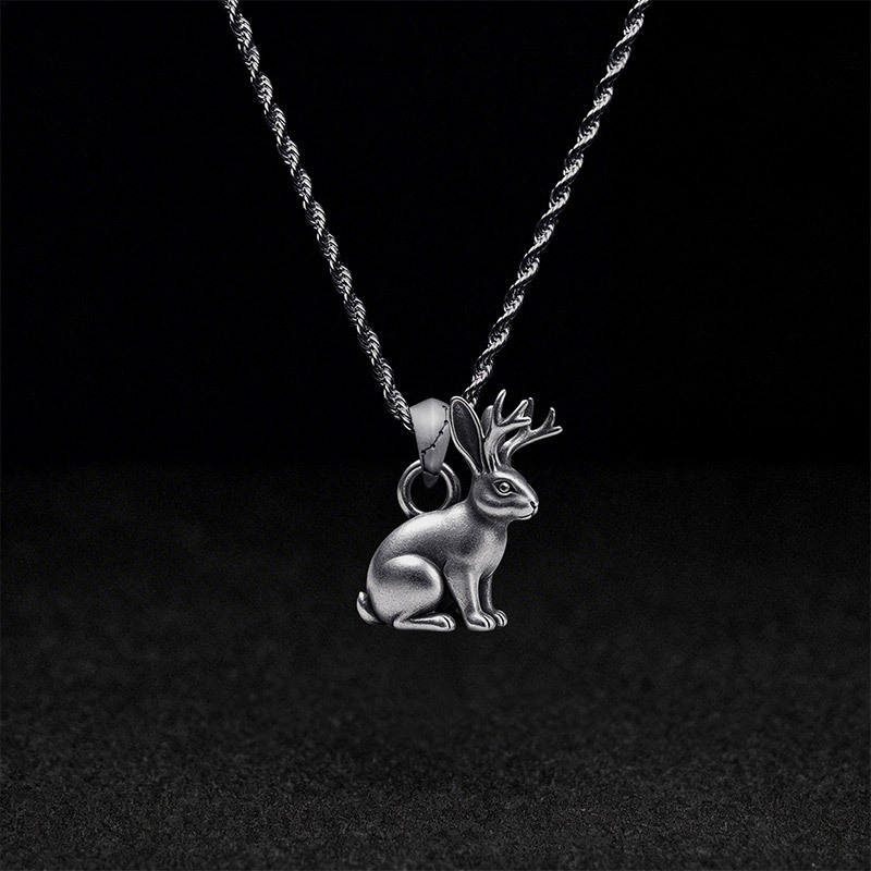 Jackalope Pendant Necklace