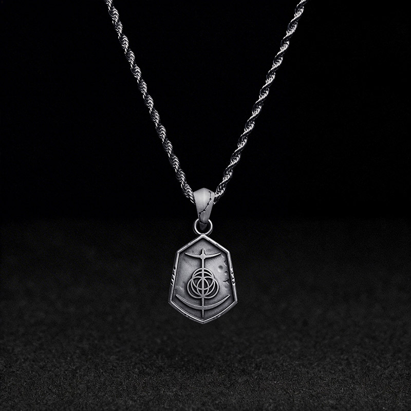 Geometric Ring Signet Pendant