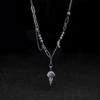 Raven Skull Necklace