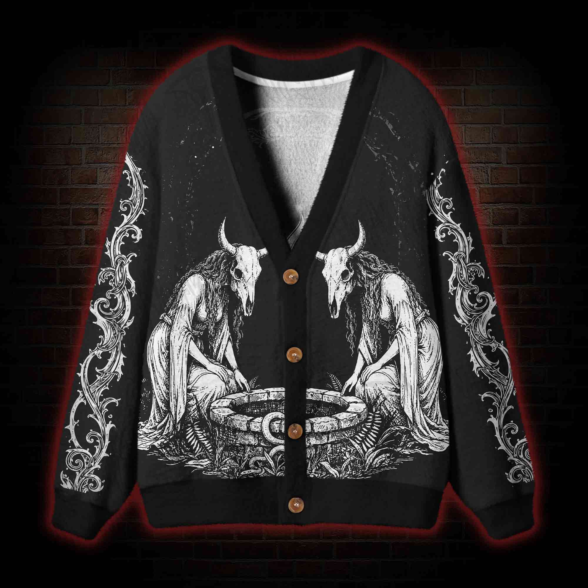 Occult Ritual Cardigan Sweater