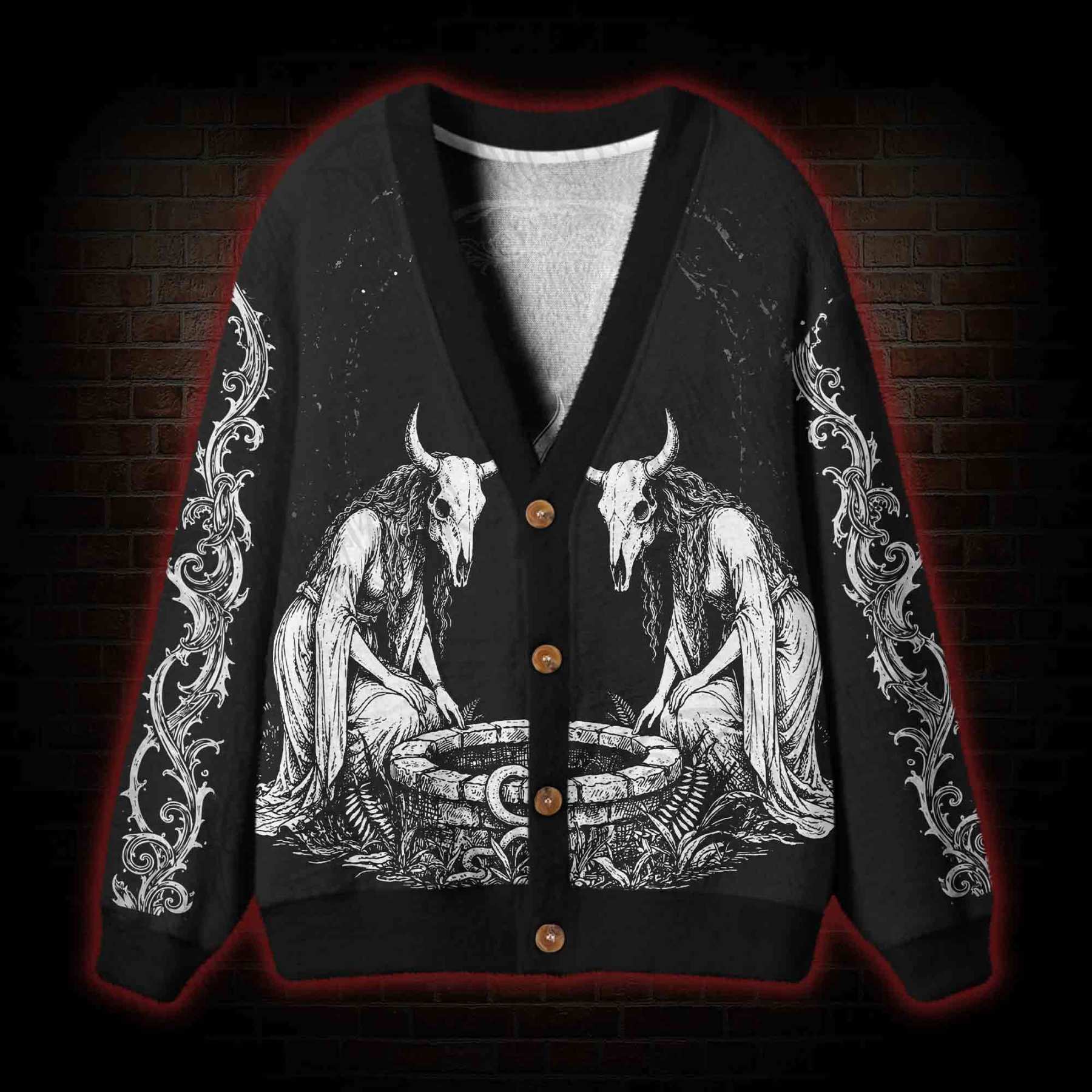 Occult Ritual Cardigan Sweater