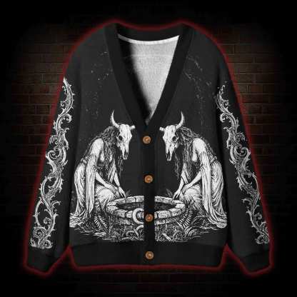 Occult Ritual Cardigan Sweater