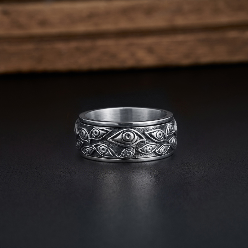 Evil Eye Spinner Ring