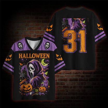 holloween rip Mesh Jersey