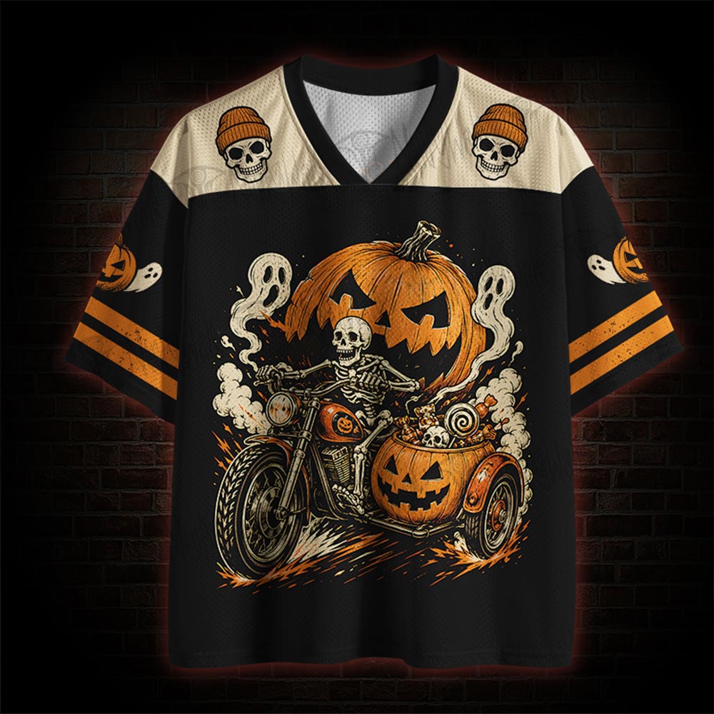 Pumpkin Ghost Rider Mesh Jersey