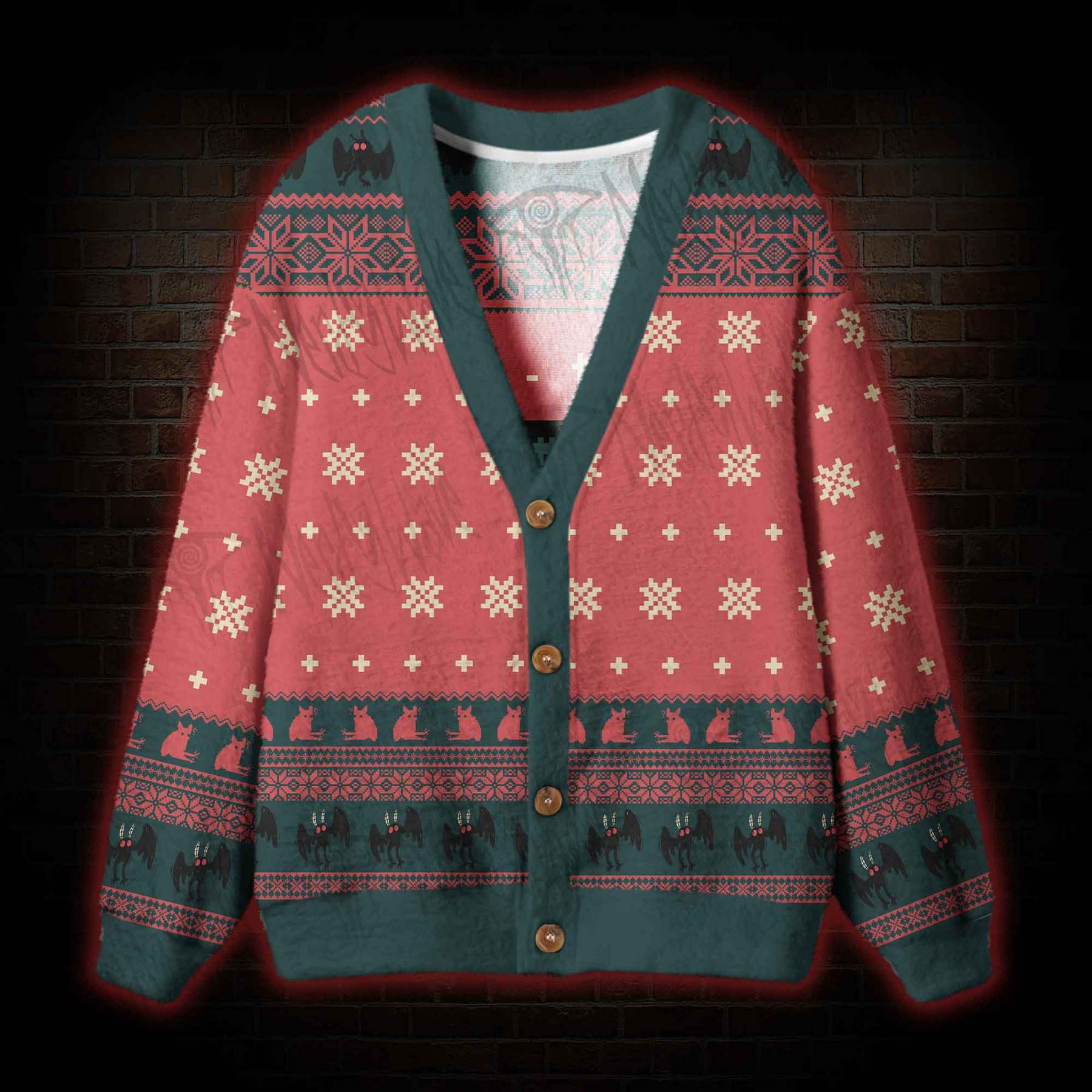 Mothman Cardigan Sweater