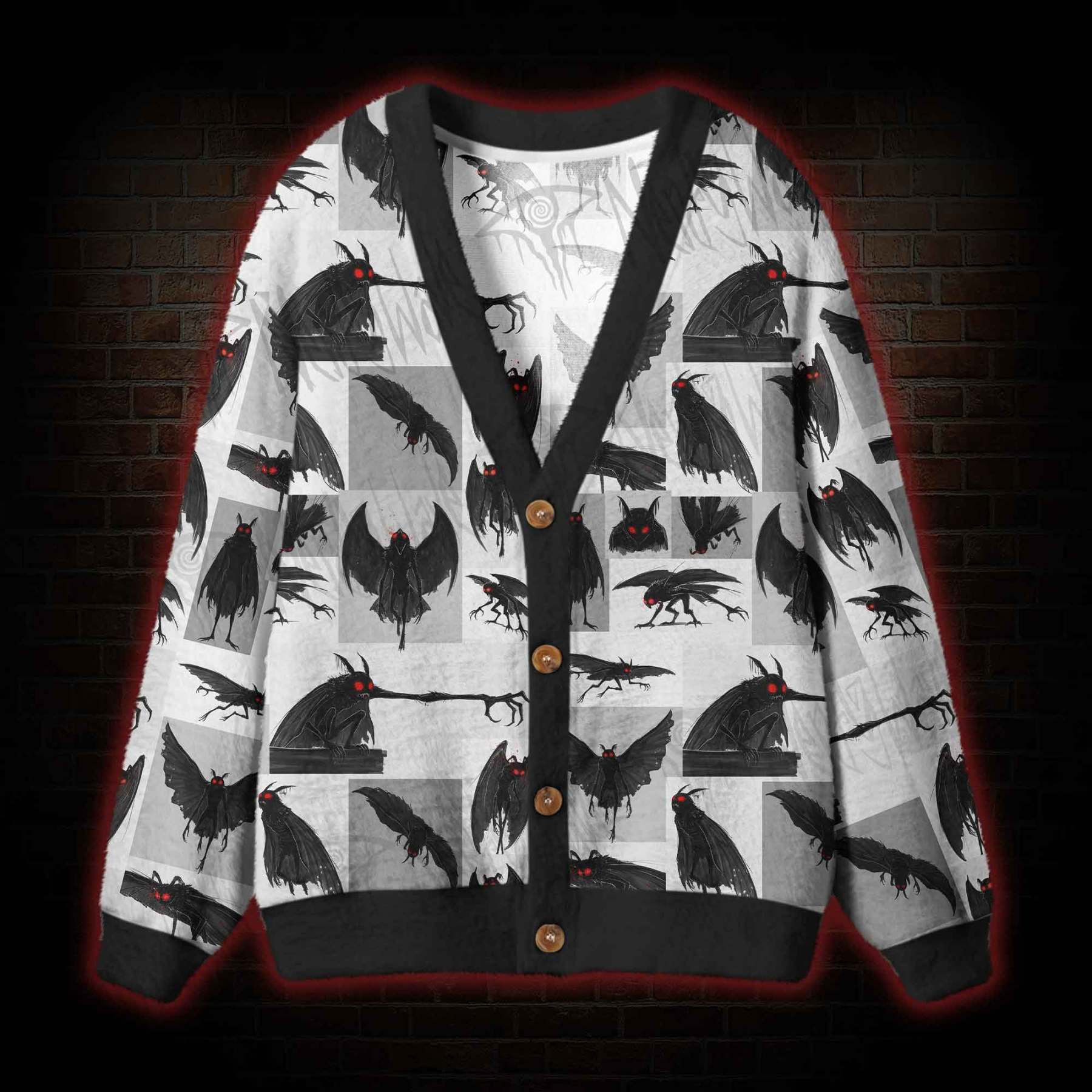 The Strange Mothman Cardigan Sweater