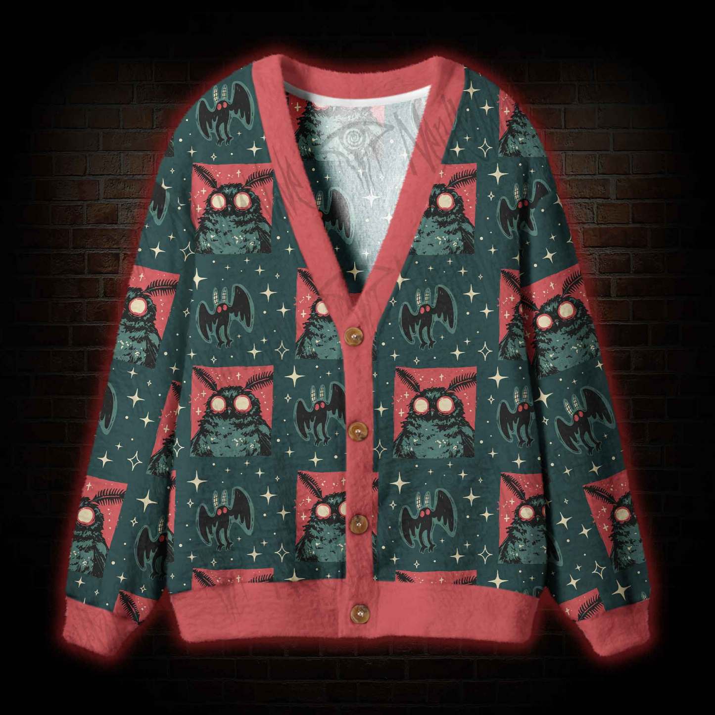 Mothman Cardigan Sweater