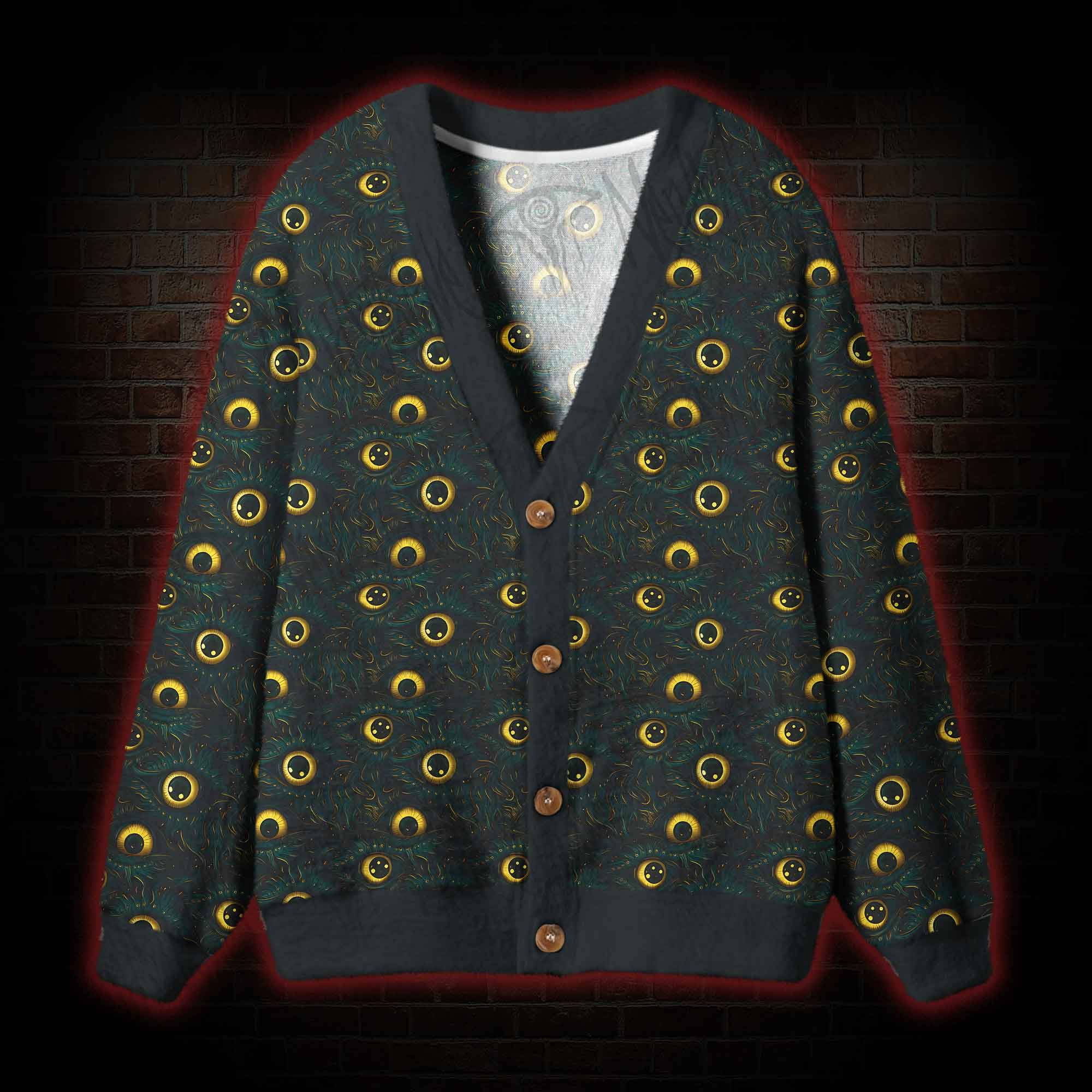 Eyes of the Deep Cardigan Sweater