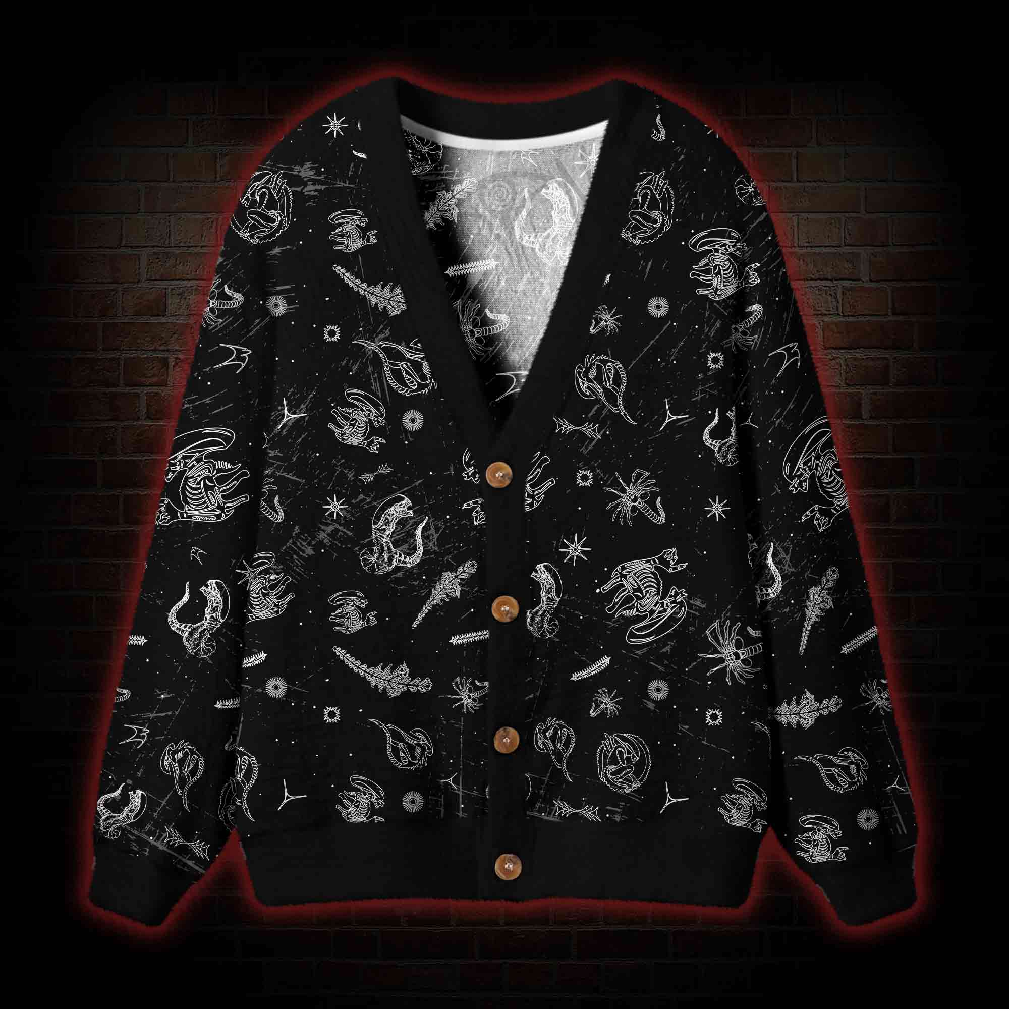 Aliens Cardigan Sweater