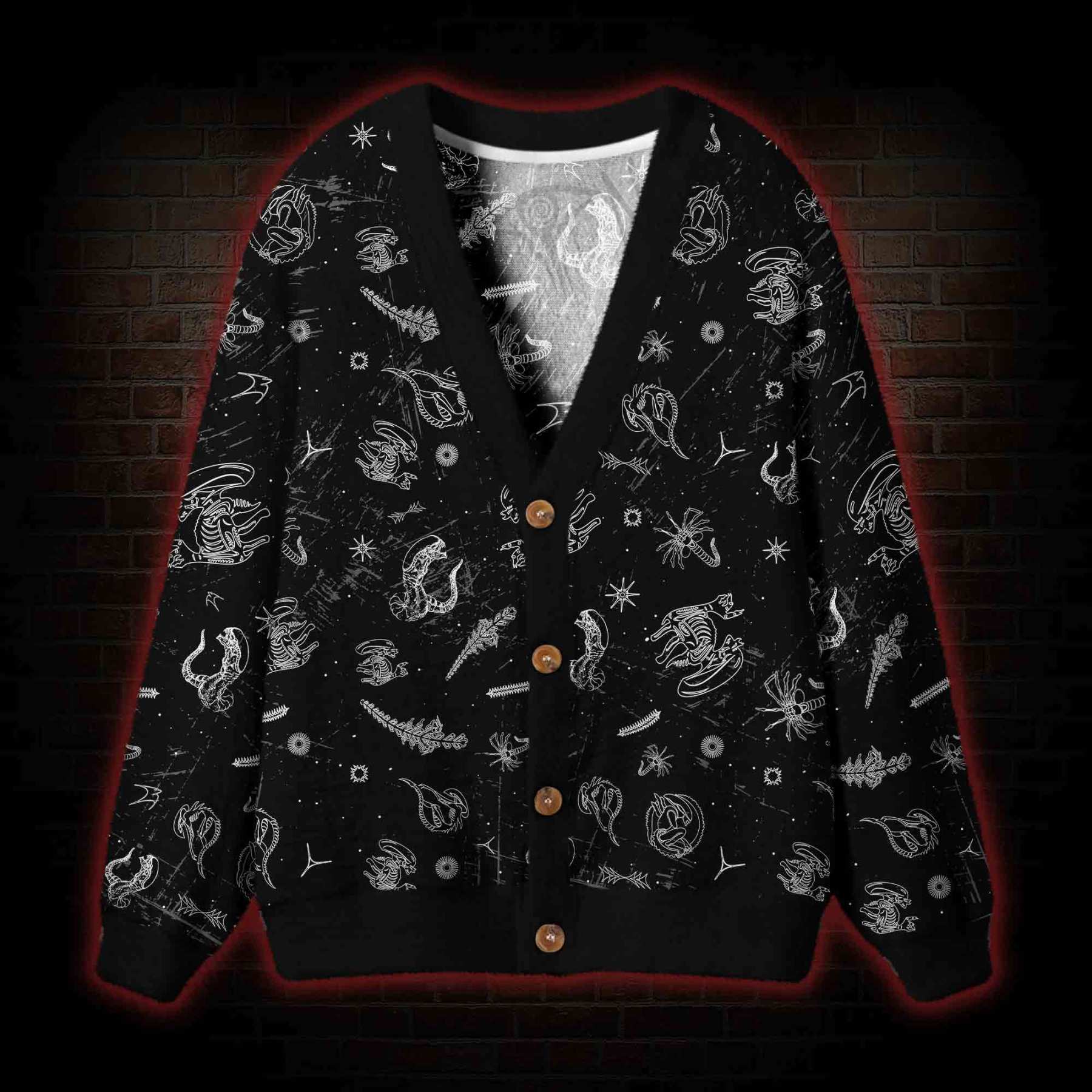 Aliens Cardigan Sweater