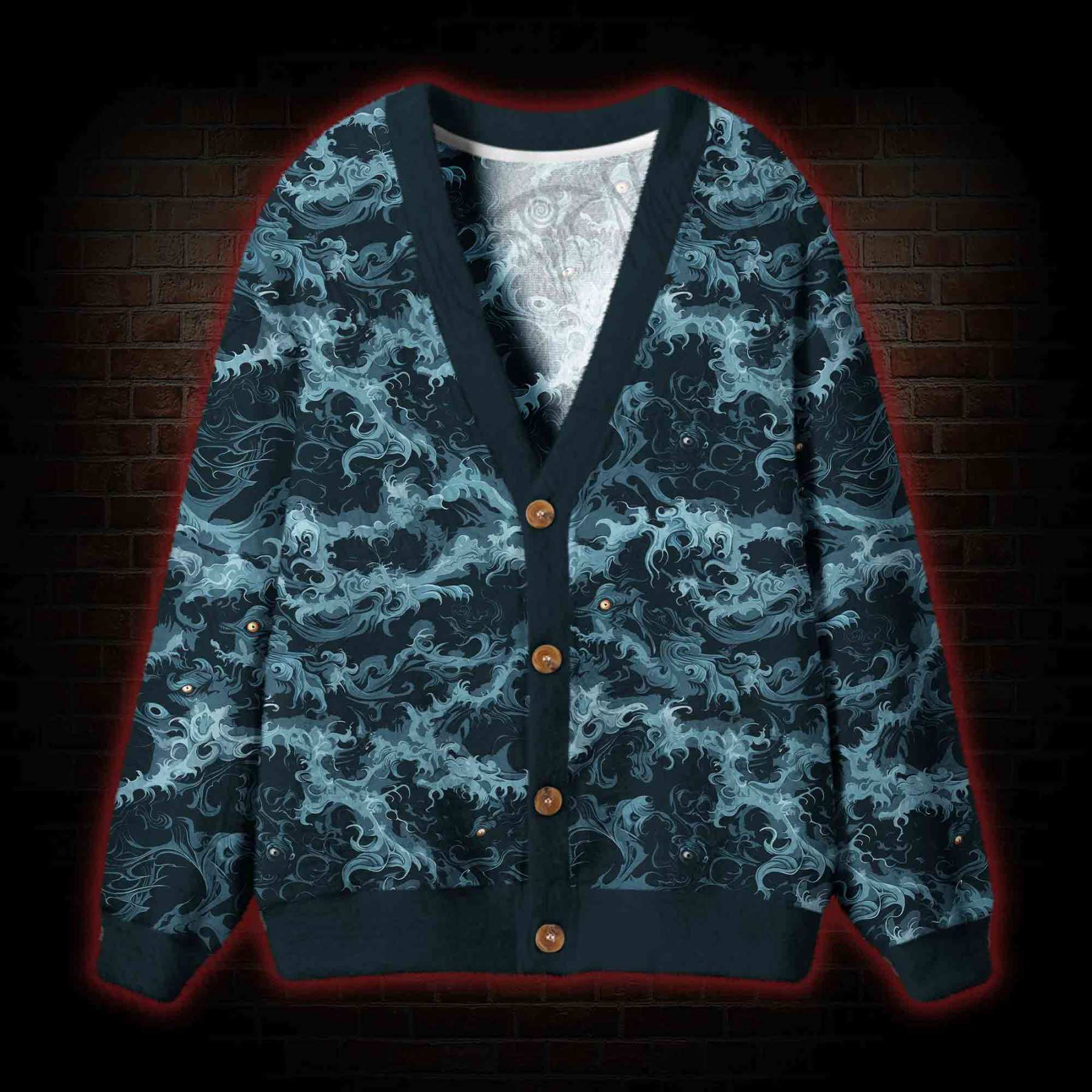 Wave Cardigan Sweater