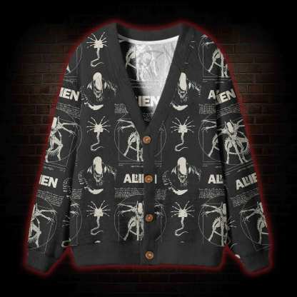 Alien Vintage Cardigan Sweater
