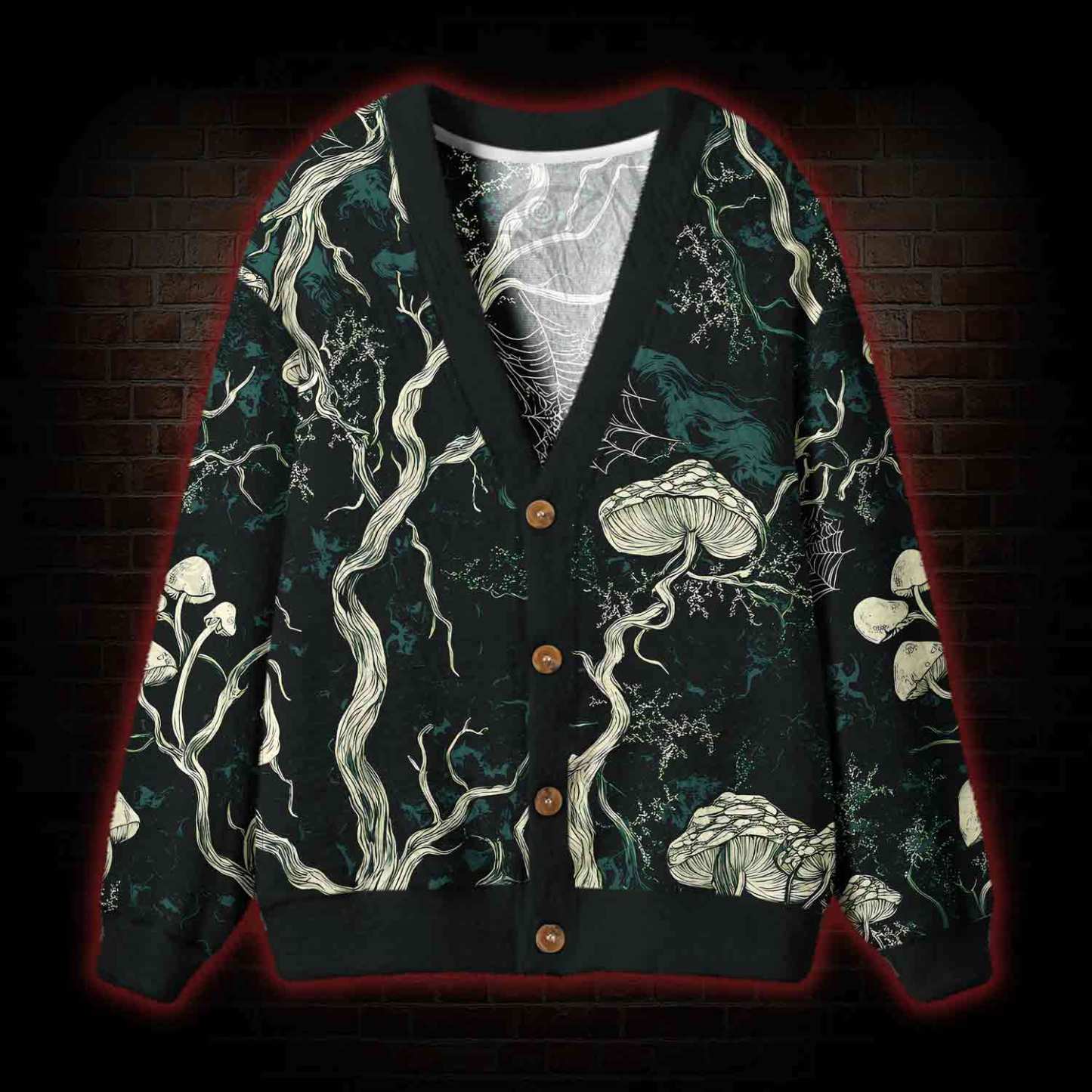 Mysterious Dark Forest Cardigan Sweater