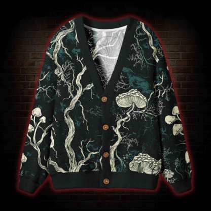 Mysterious Dark Forest Cardigan Sweater