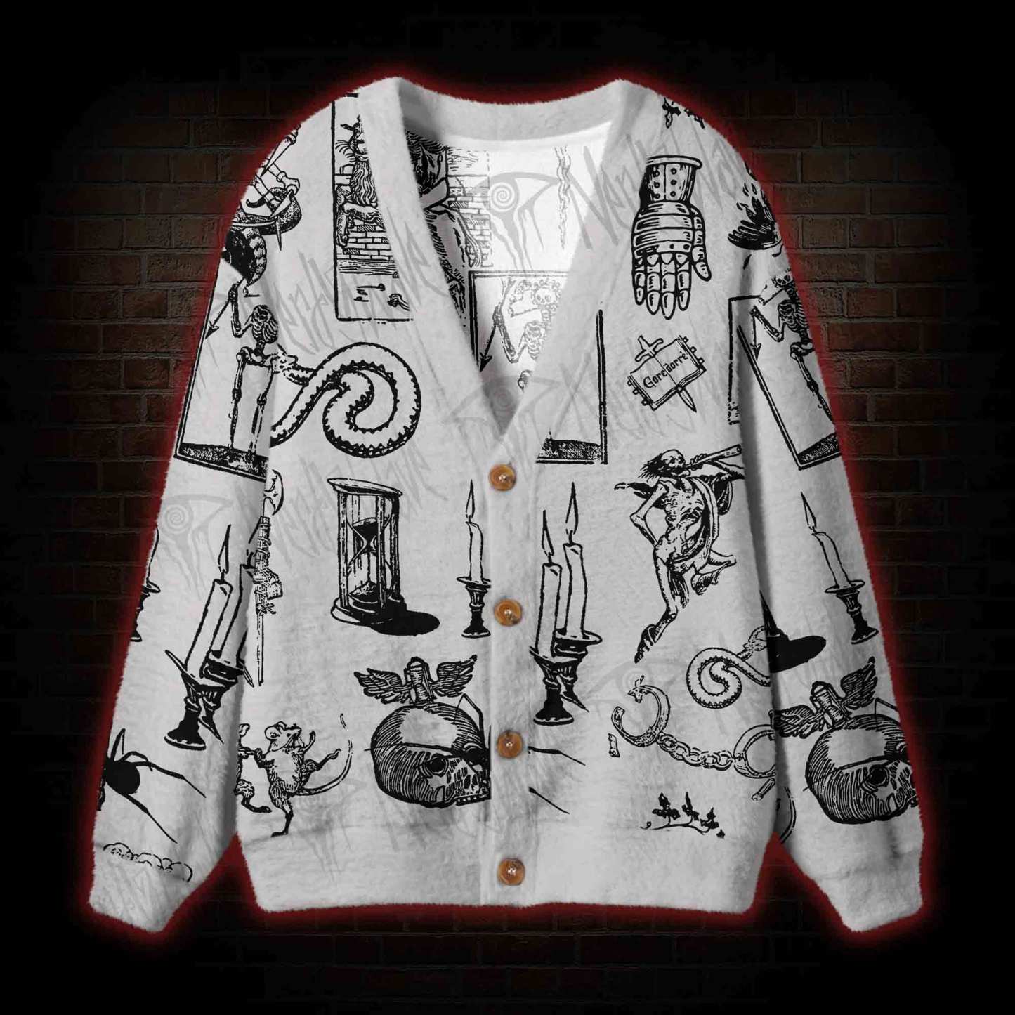 Weird Middle Ages Cardigan Sweater