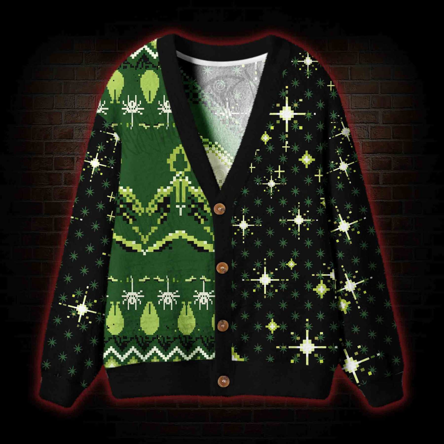 Alien in Space Cardigan Sweater