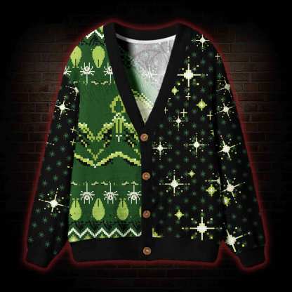 Alien in Space Cardigan Sweater