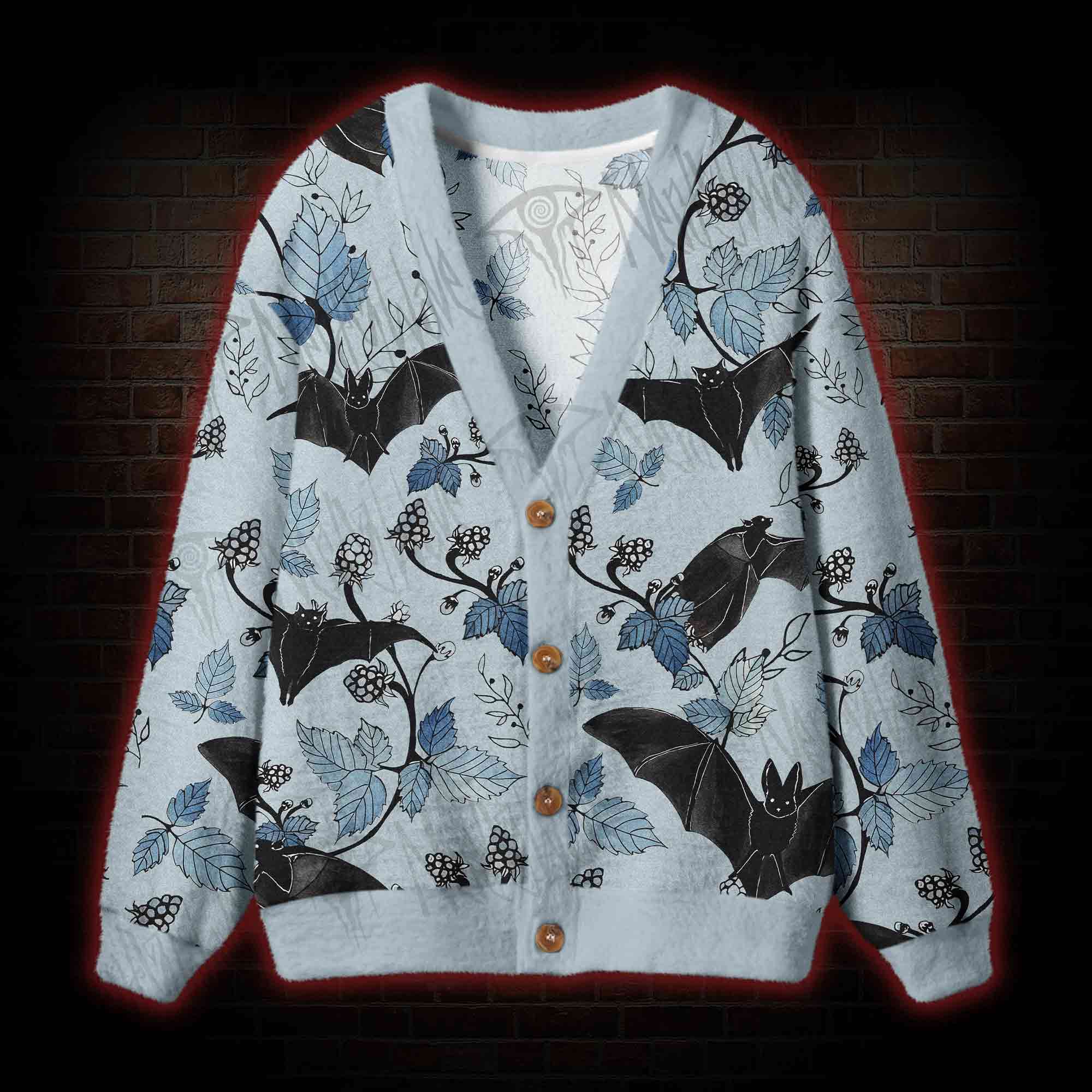 Flying Bats Cardigan Sweater