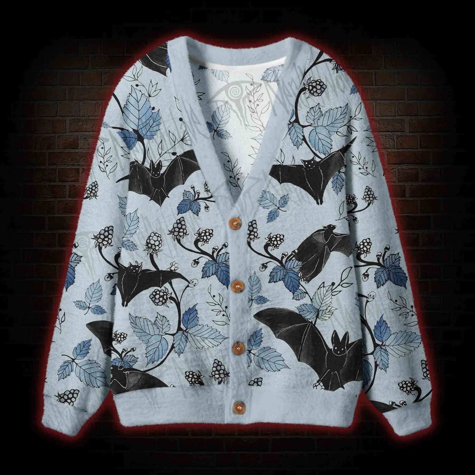 Flying Bats Cardigan Sweater