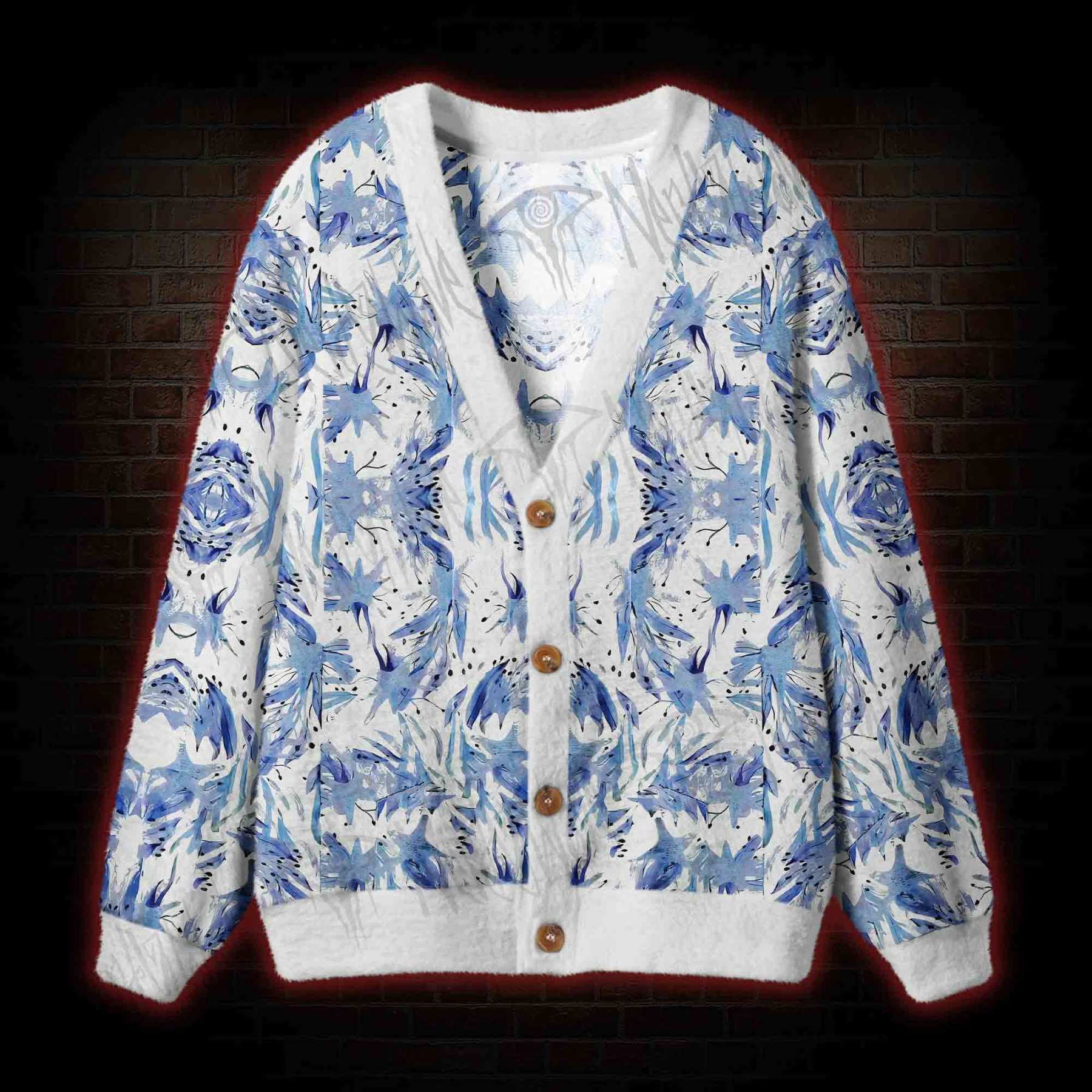 Exotic Plants Cardigan Sweater