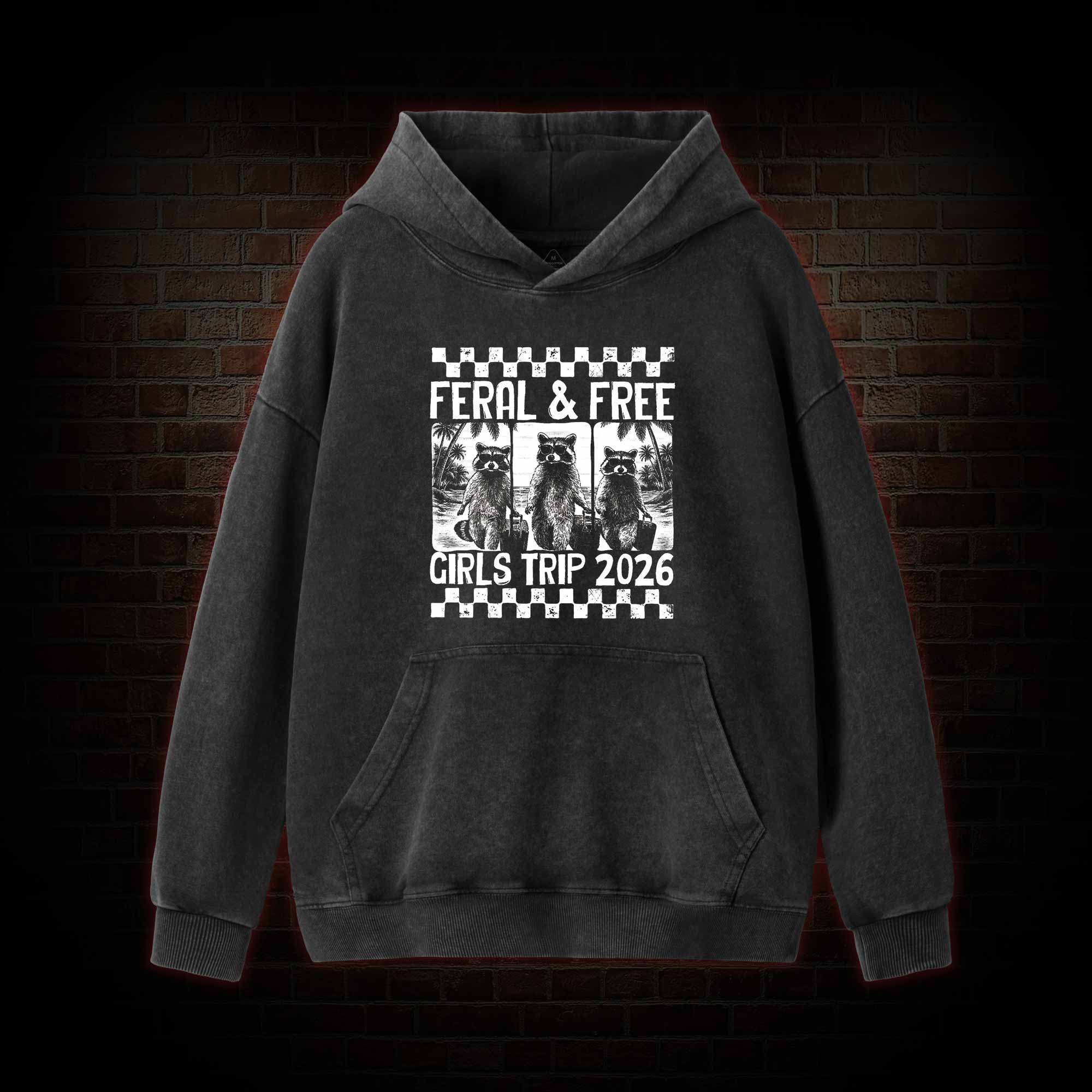 Feral & Free Washed Hoodie