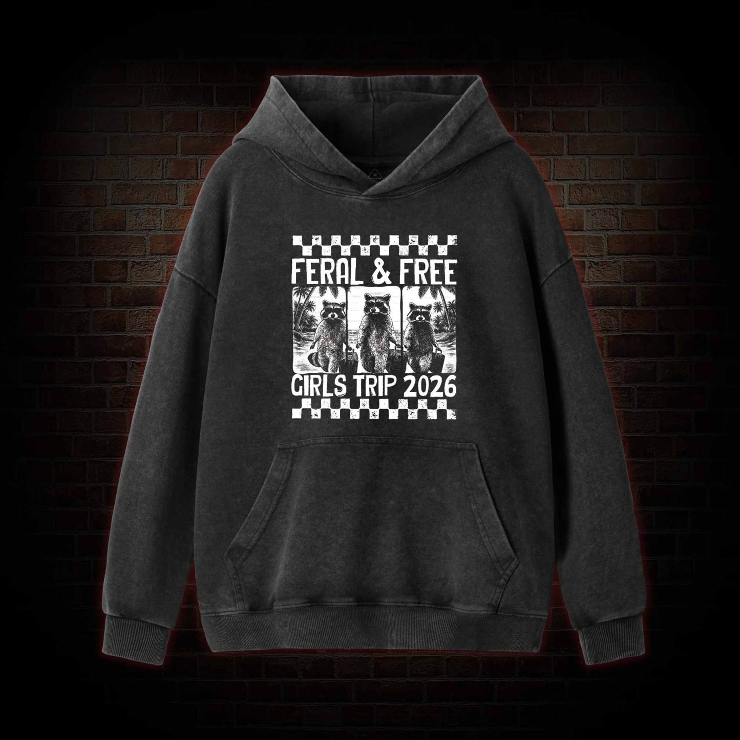 Feral & Free Washed Hoodie