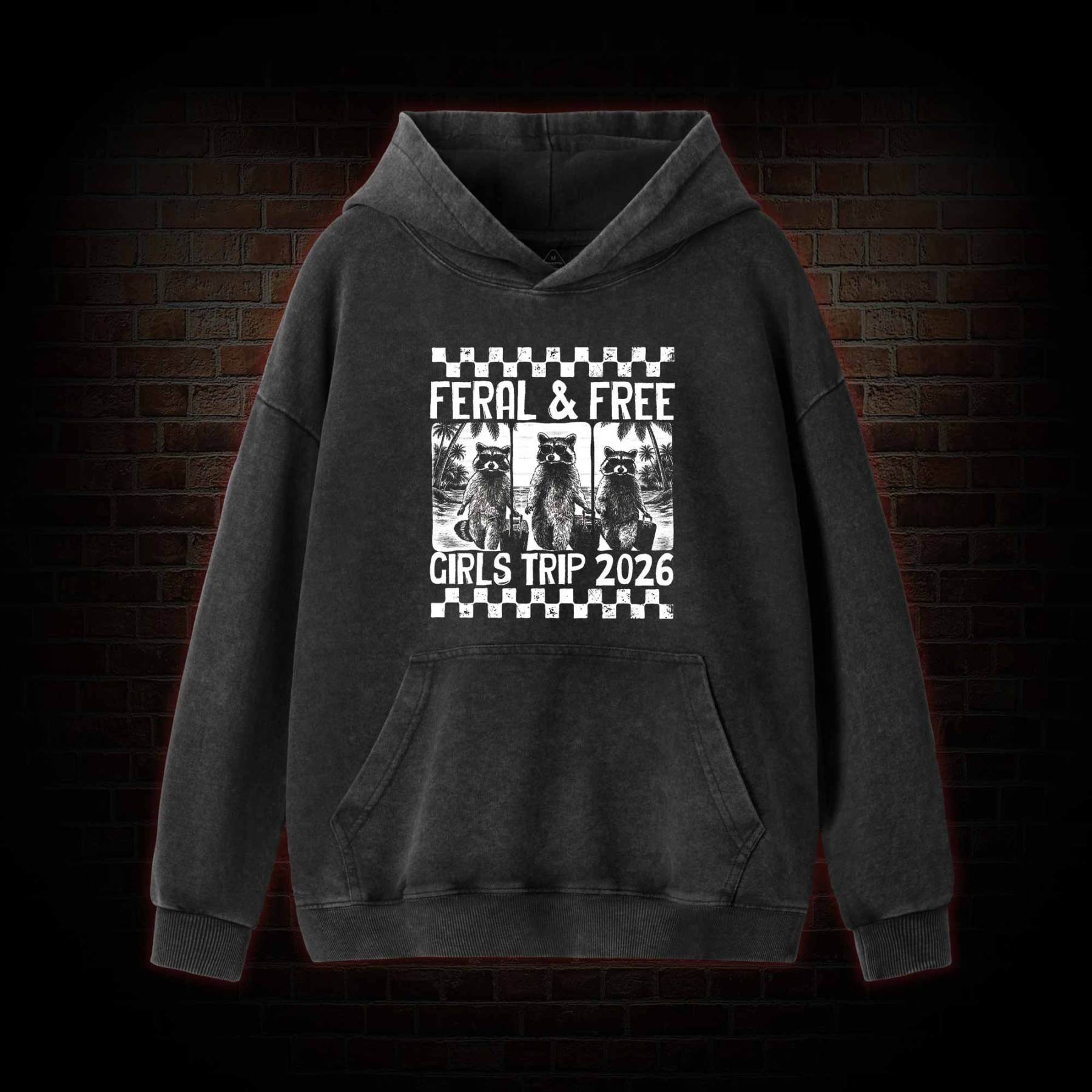 Feral & Free Washed Hoodie