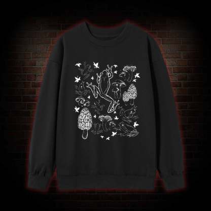 Frogs and Mushrooms Vintage Sweatshirt