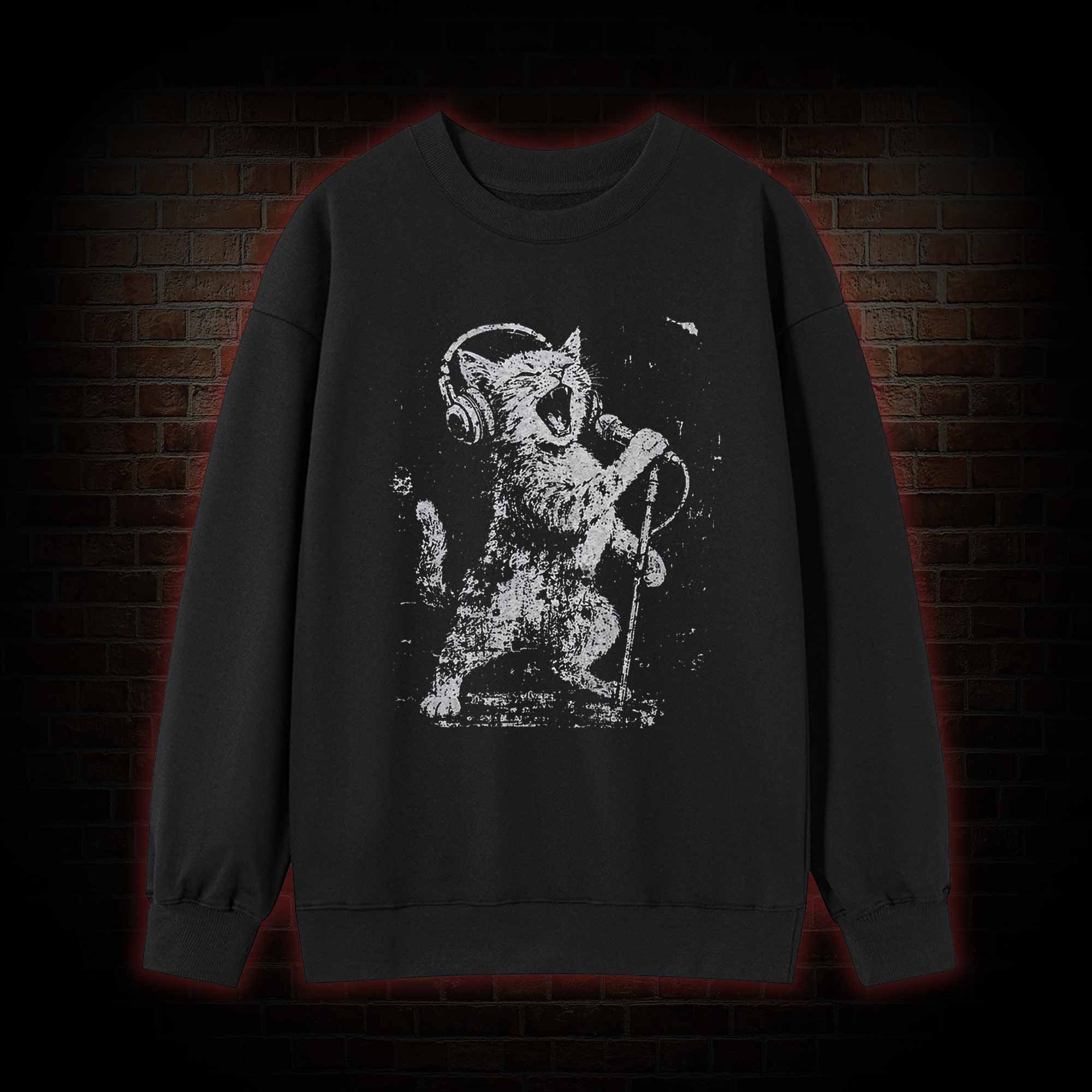 Rockstar Cat Sweatshirt