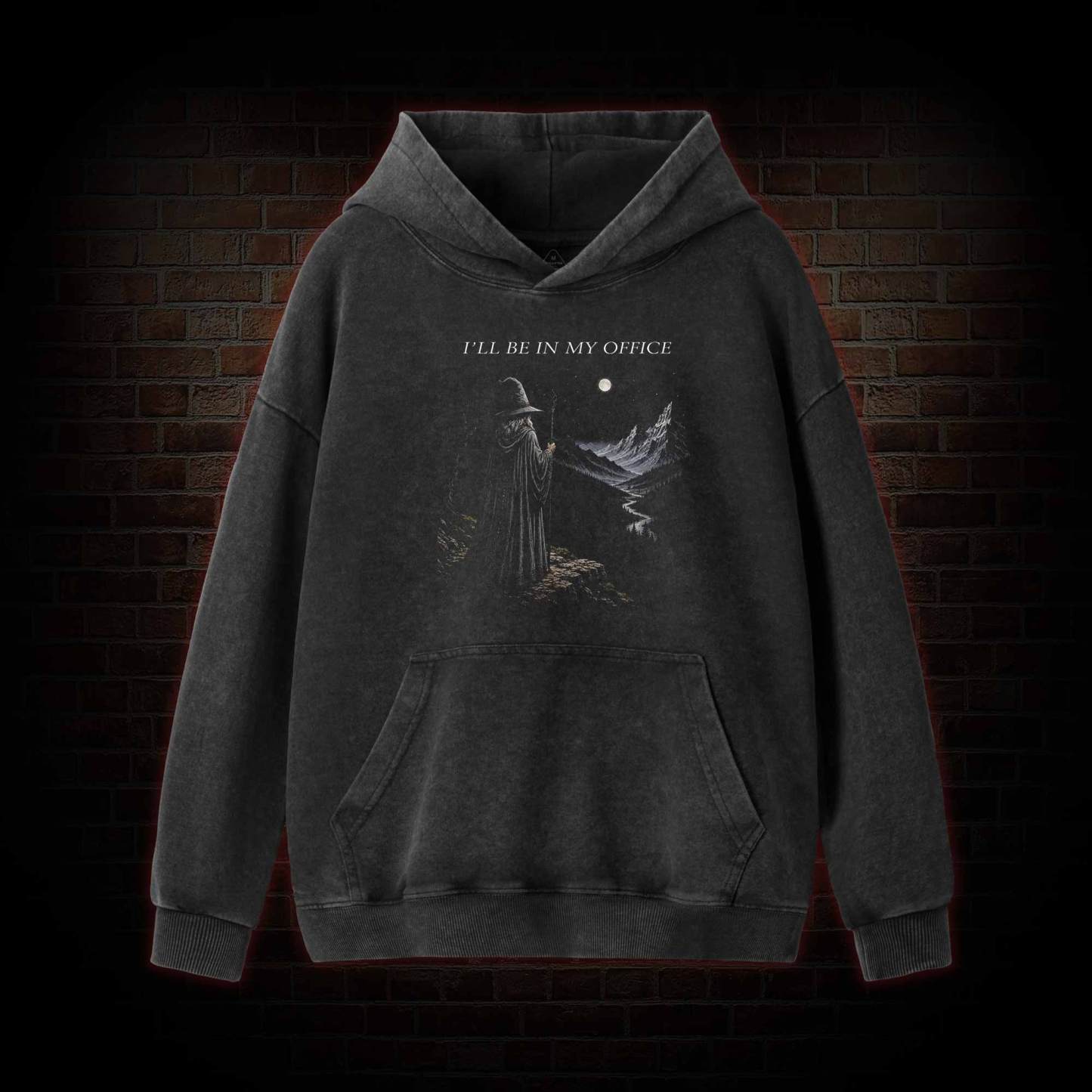 I'll Be in My Office Washed Hoodie