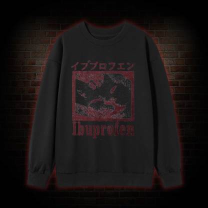 Ibuprofen Cat Meme Sweatshirt