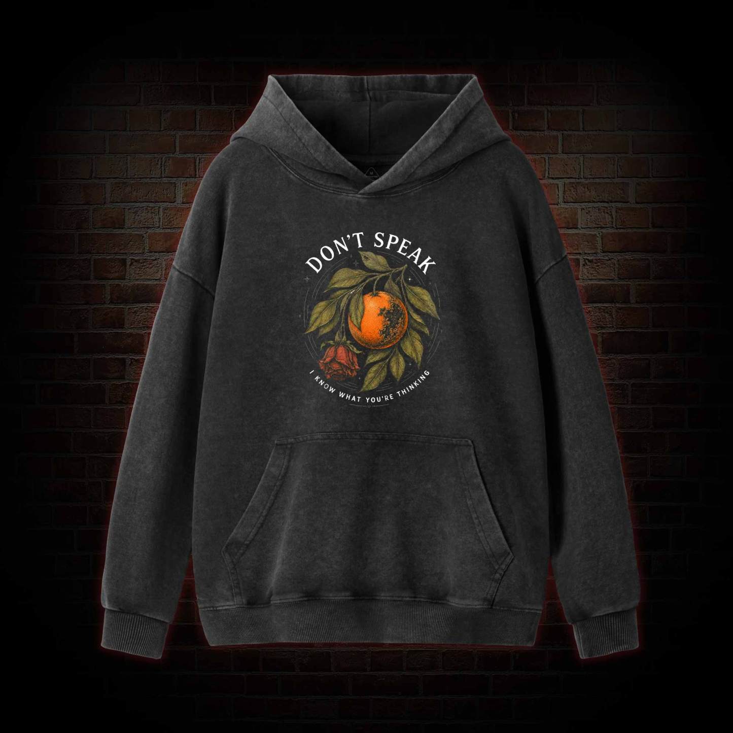 Don’t Speak Orange Washed Hoodie