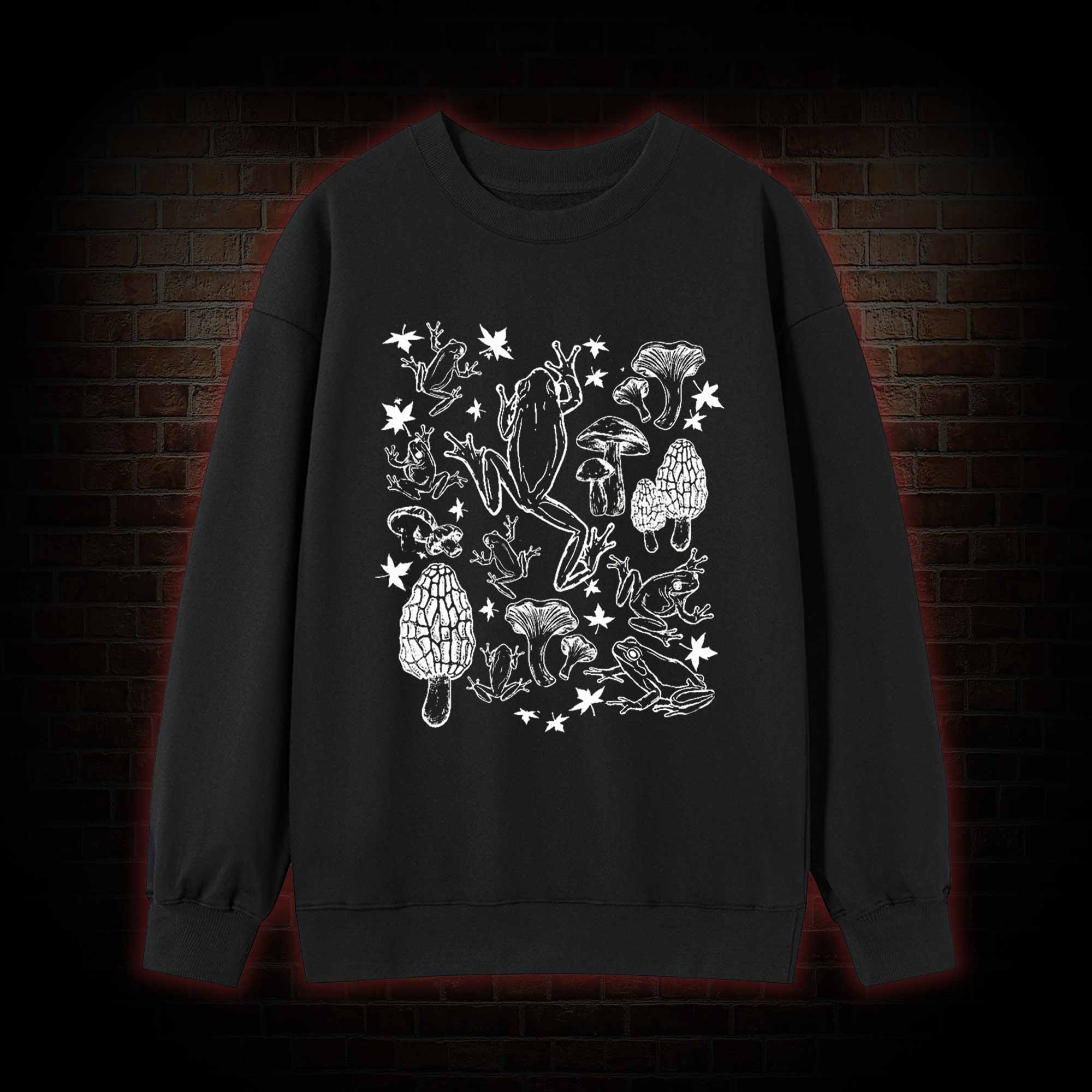 Frogs and Mushrooms Sweatshirt