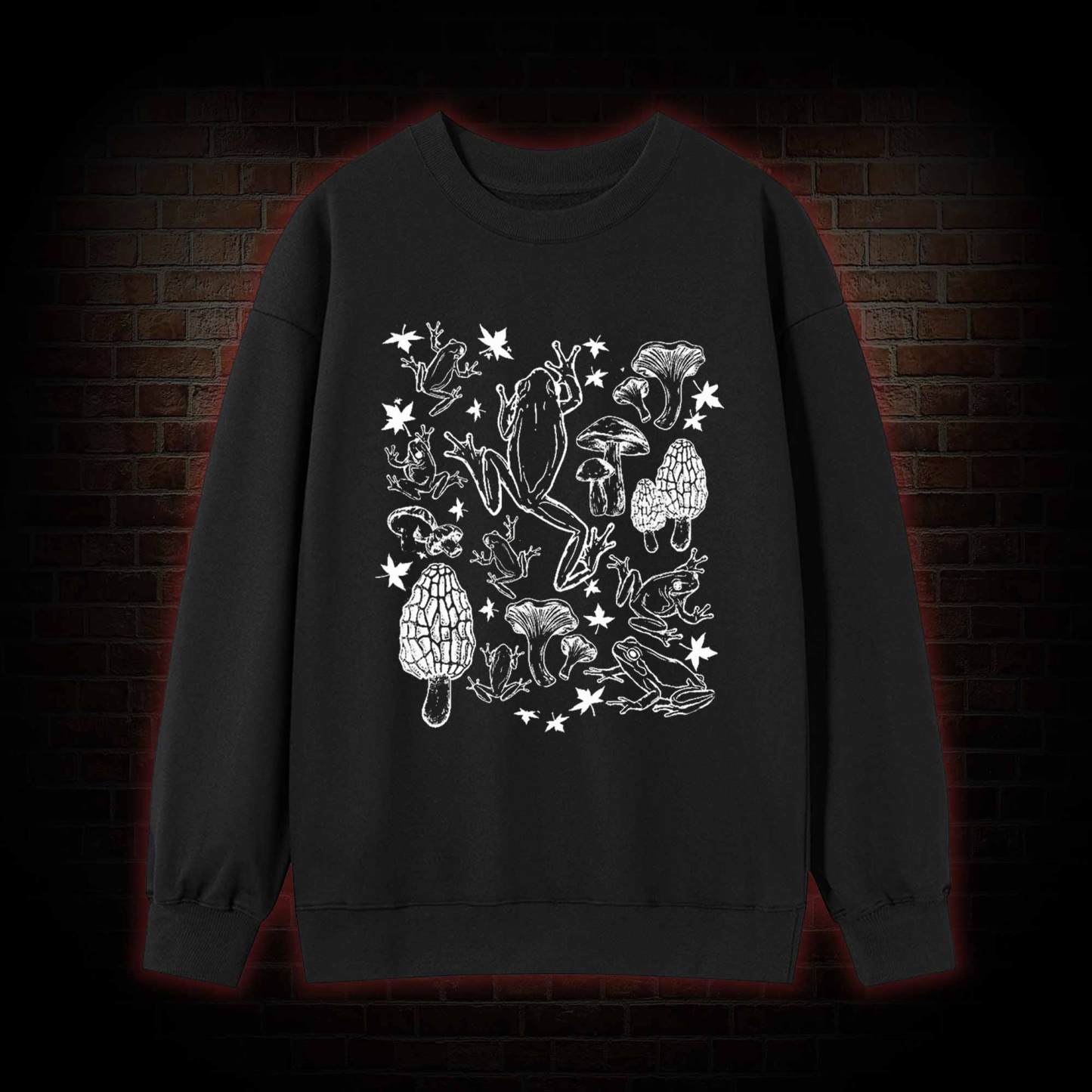 Frogs and Mushrooms Sweatshirt