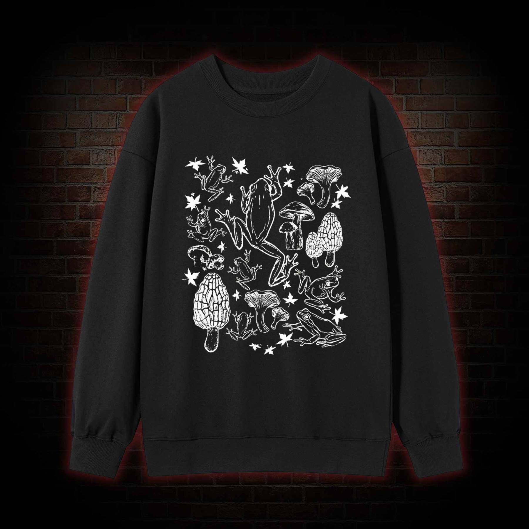 Frogs and Mushrooms Sweatshirt