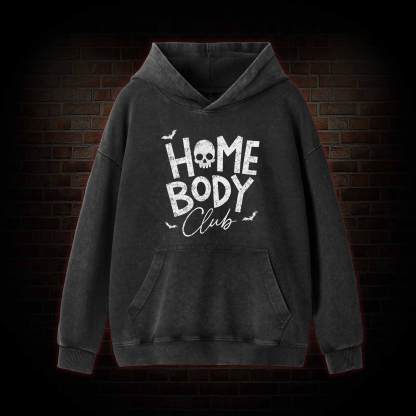 Goth Home Body Club Washed Hoodie