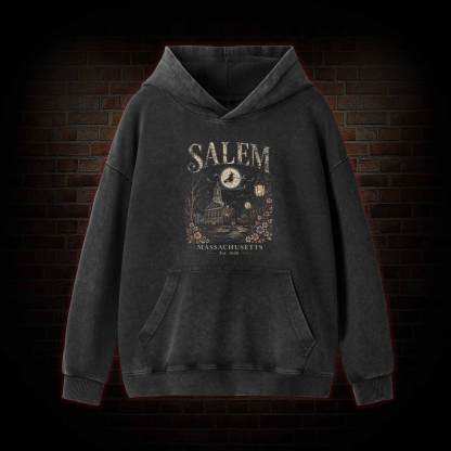 Salem Massachusetts Washed Hoodie