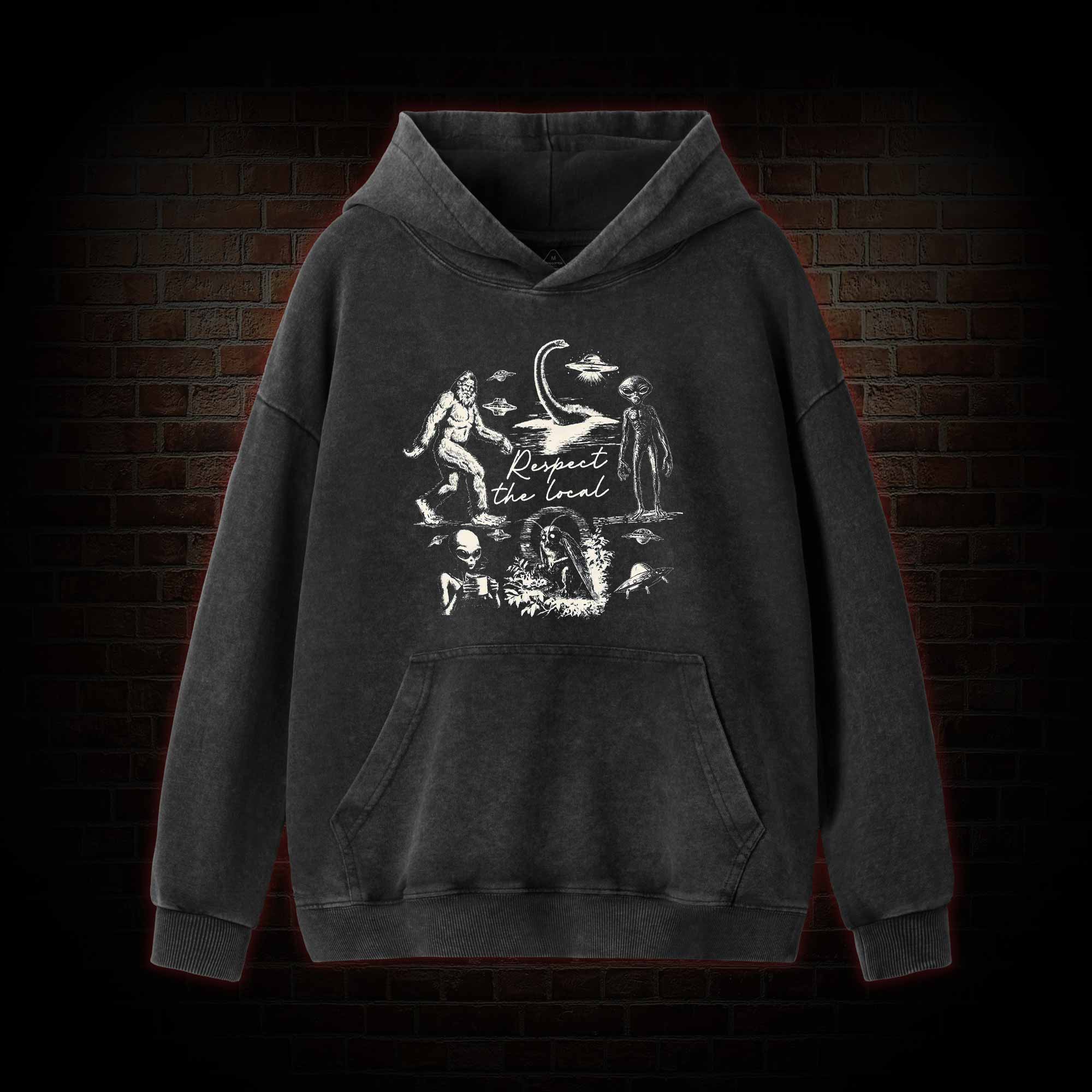 Respect the Local Washed Hoodie